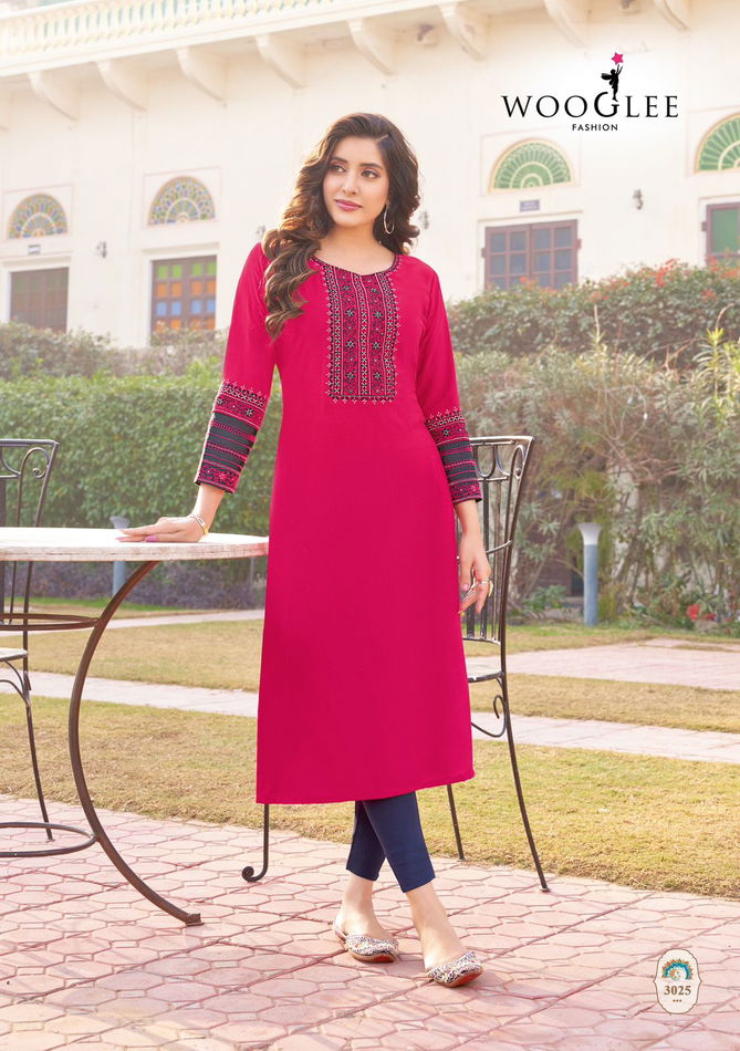 Salonee Vol 6 By Wooglee Fancy Rayon Kurtis Wholesale Shop In Surat
